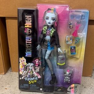 Monster High Frankie Stein Doll - Blue and Pink